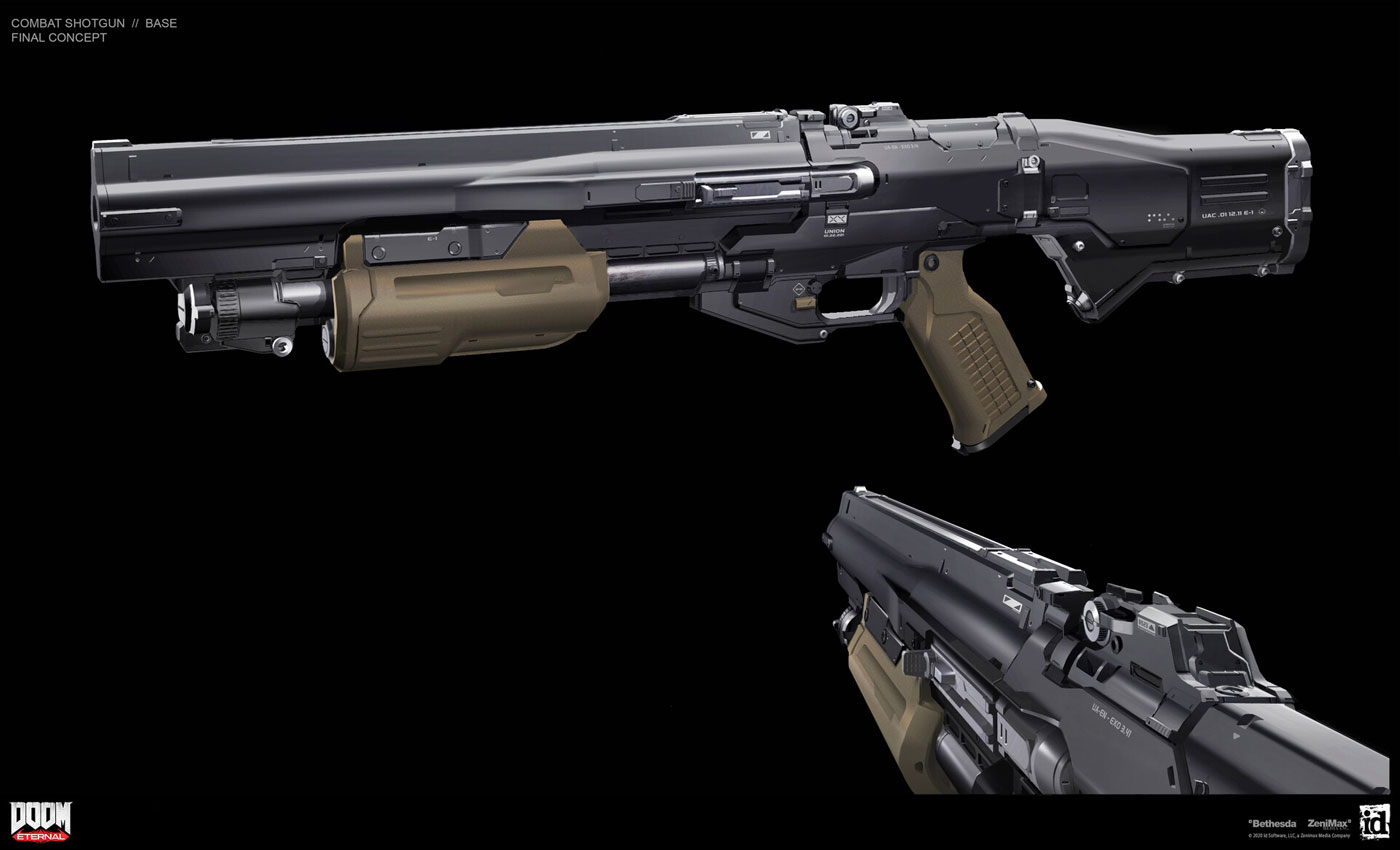 Combat Shotgun Art from Doom Eternal