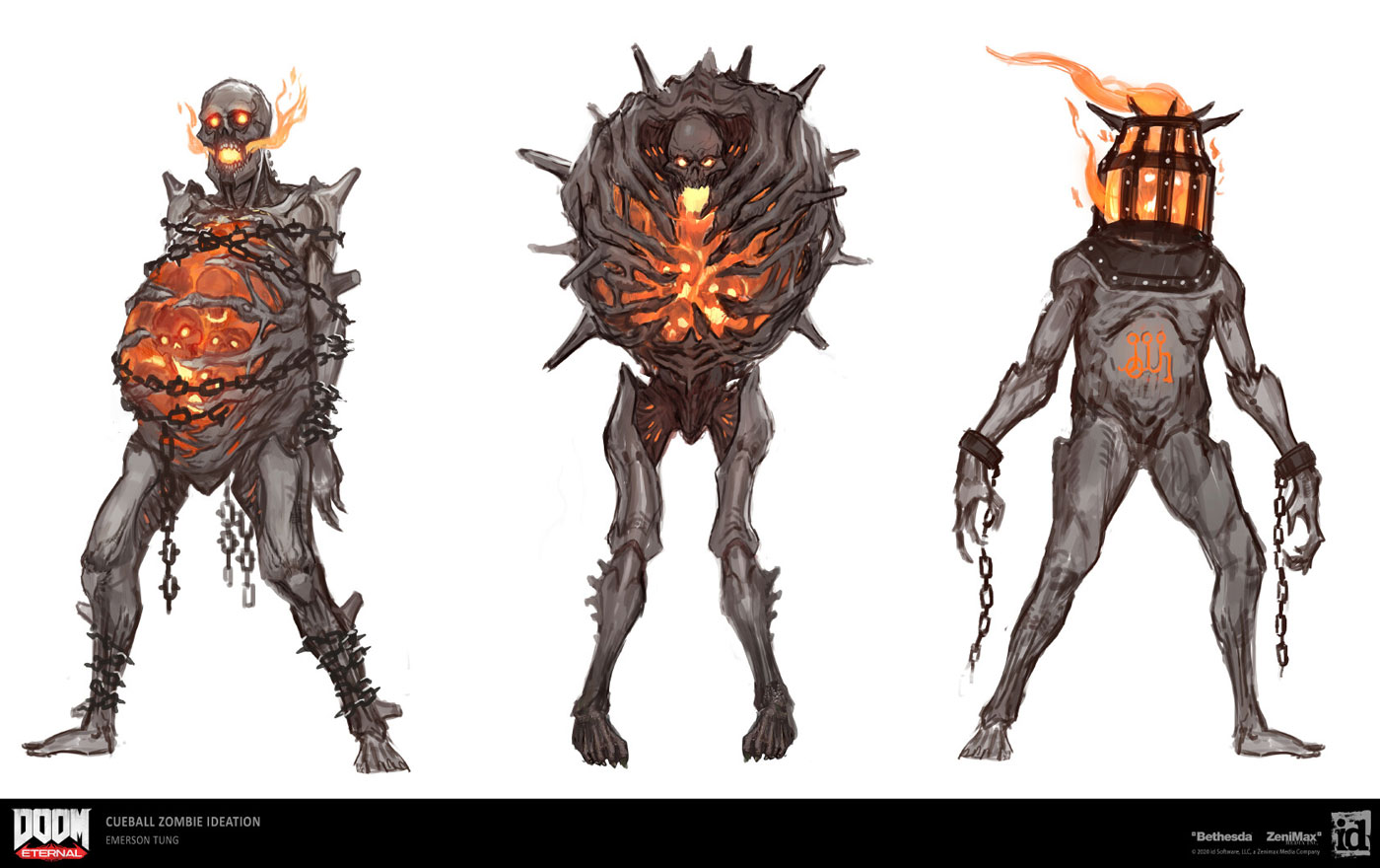 Cueball Zombie Ideation from Doom Eternal