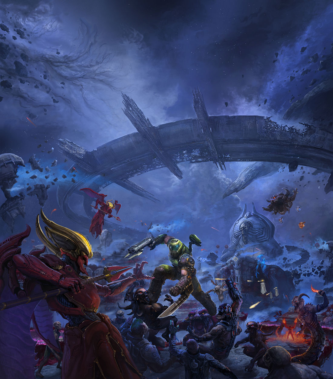 DLC 1 Blood Angel Key Art from Doom Eternal