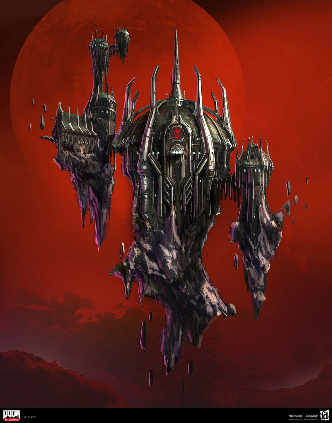 Fortress of Doom Concept Art from Doom Eternal