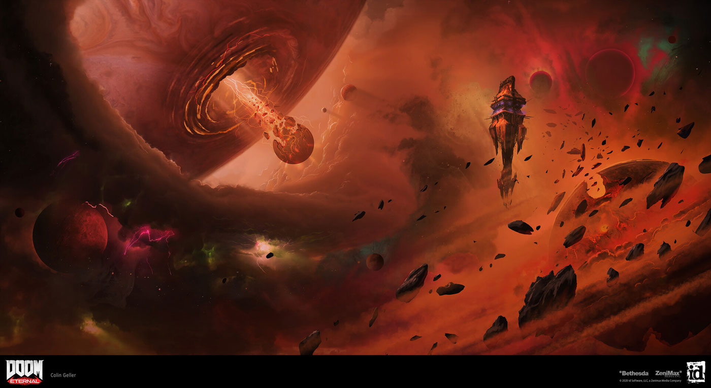 Fortress of Doom Art from Doom Eternal