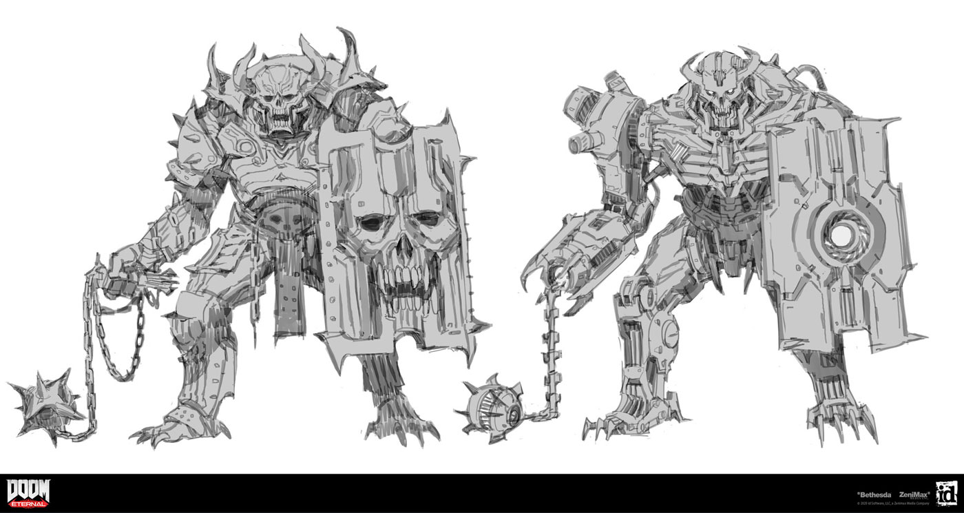 Gladiator Concept Art from Doom Eternal