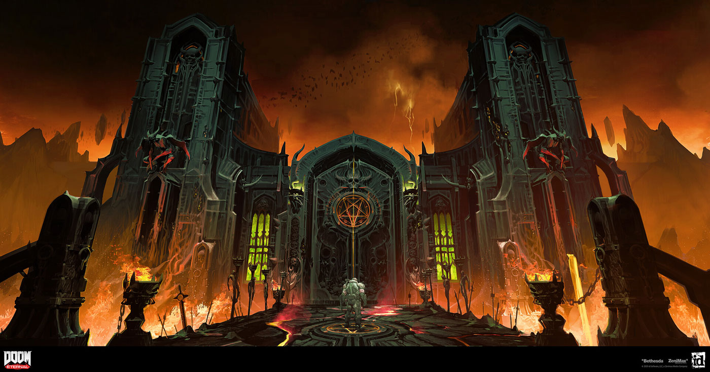 Hell Gate Art from Doom Eternal