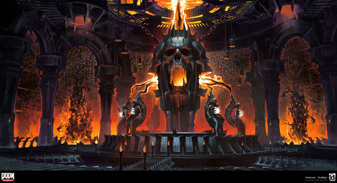 Hell Soul Extraction Art from Doom Eternal