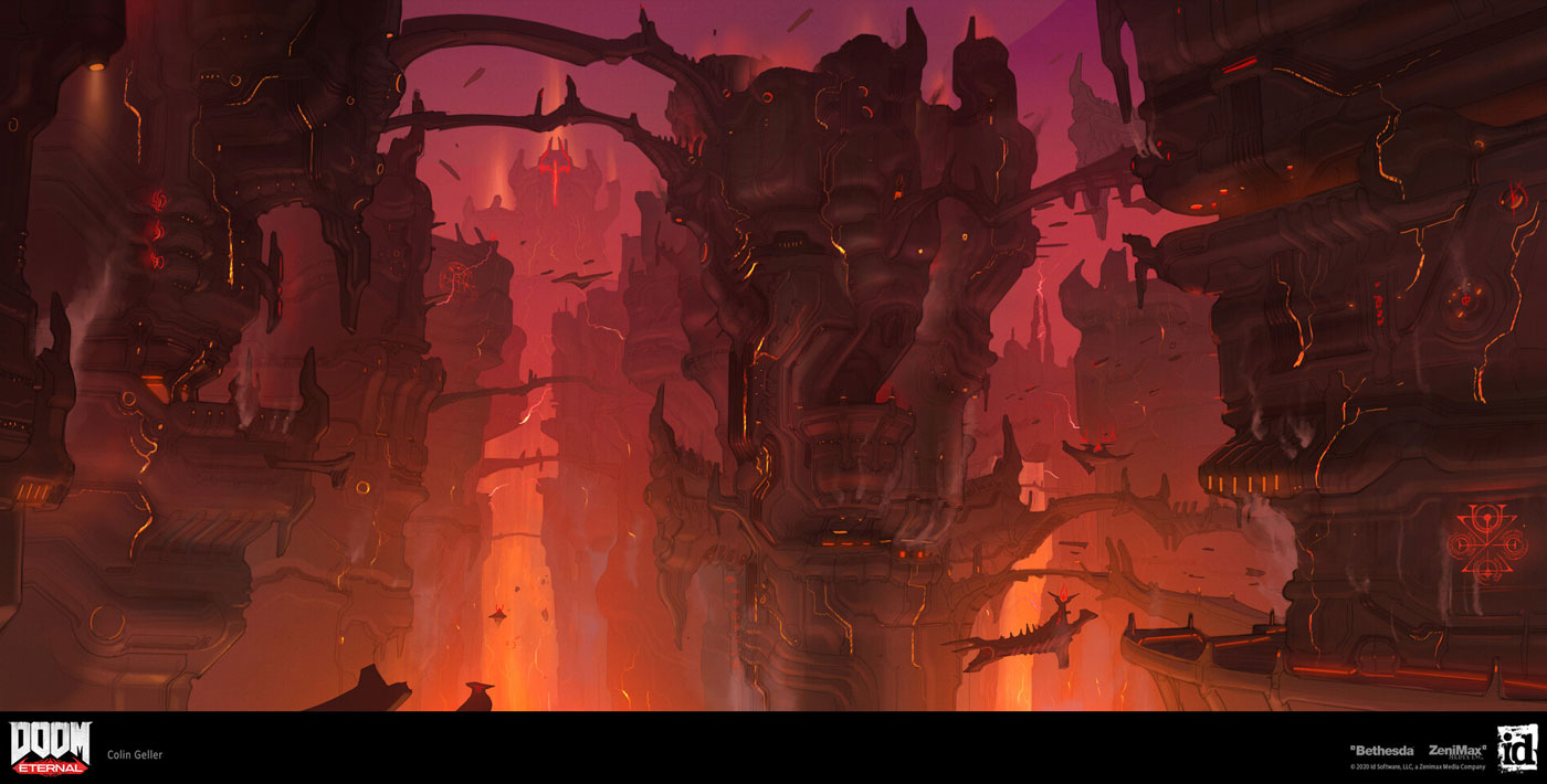 Immora City Art from Doom Eternal