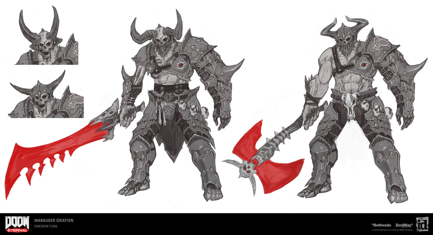 Marauder Concept Artwork from Doom Eternal