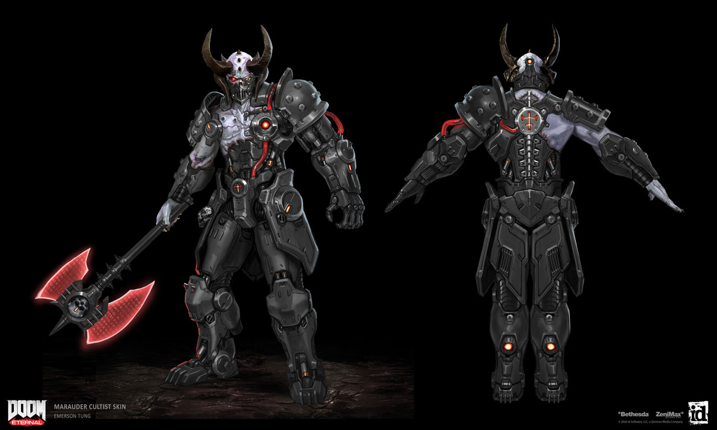 Marauder Cultist Art from Doom Eternal