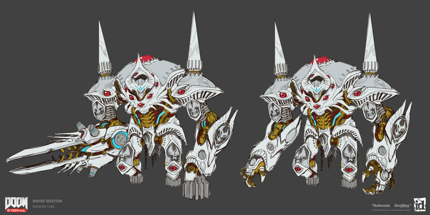 Maykr Concept Art from Doom Eternal