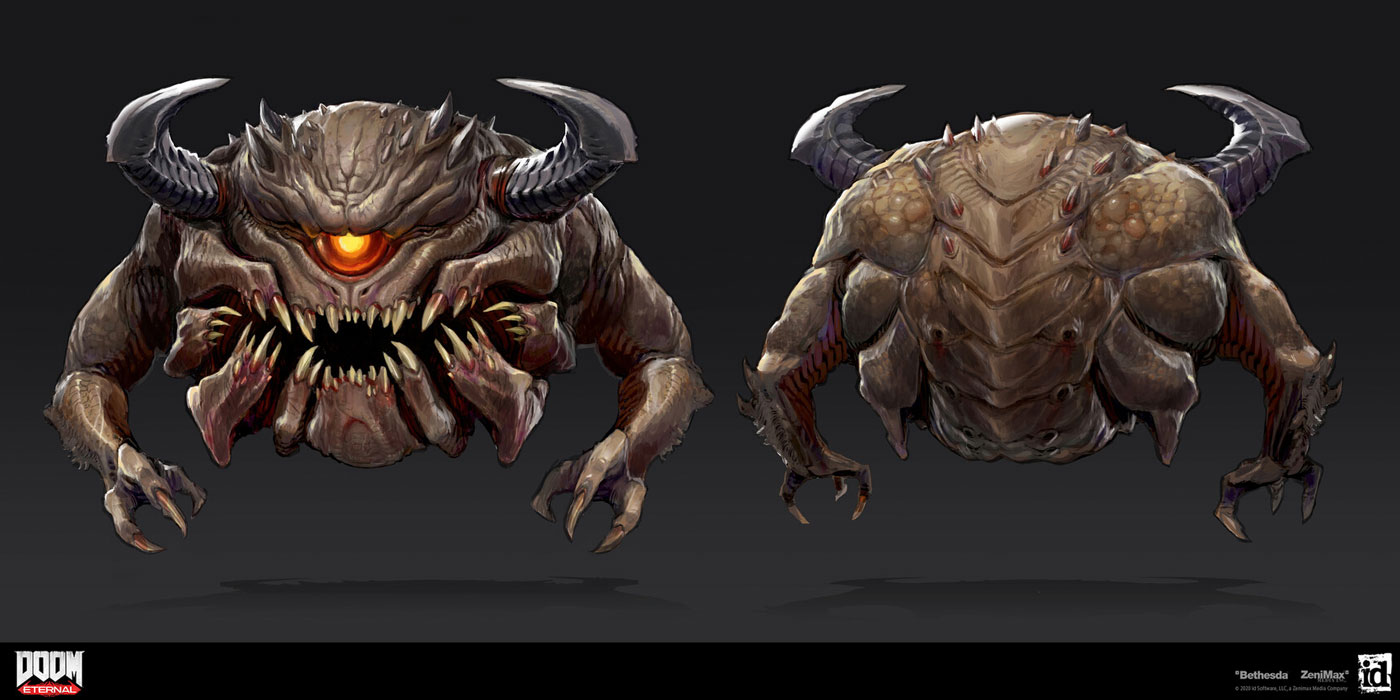 Pain Elemental Art from Doom Eternal