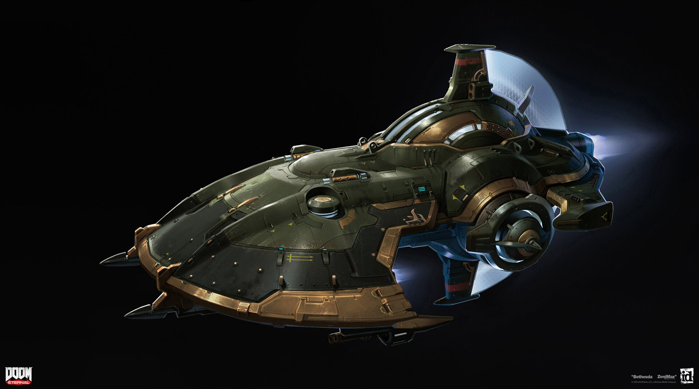 Sentinel Fighter Art from Doom Eternal