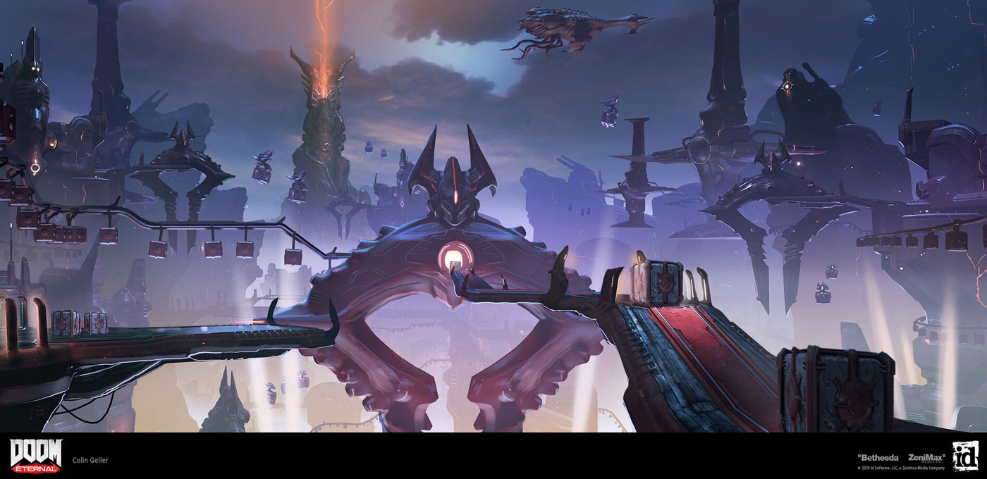 Stronghold Vista Art from Doom Eternal