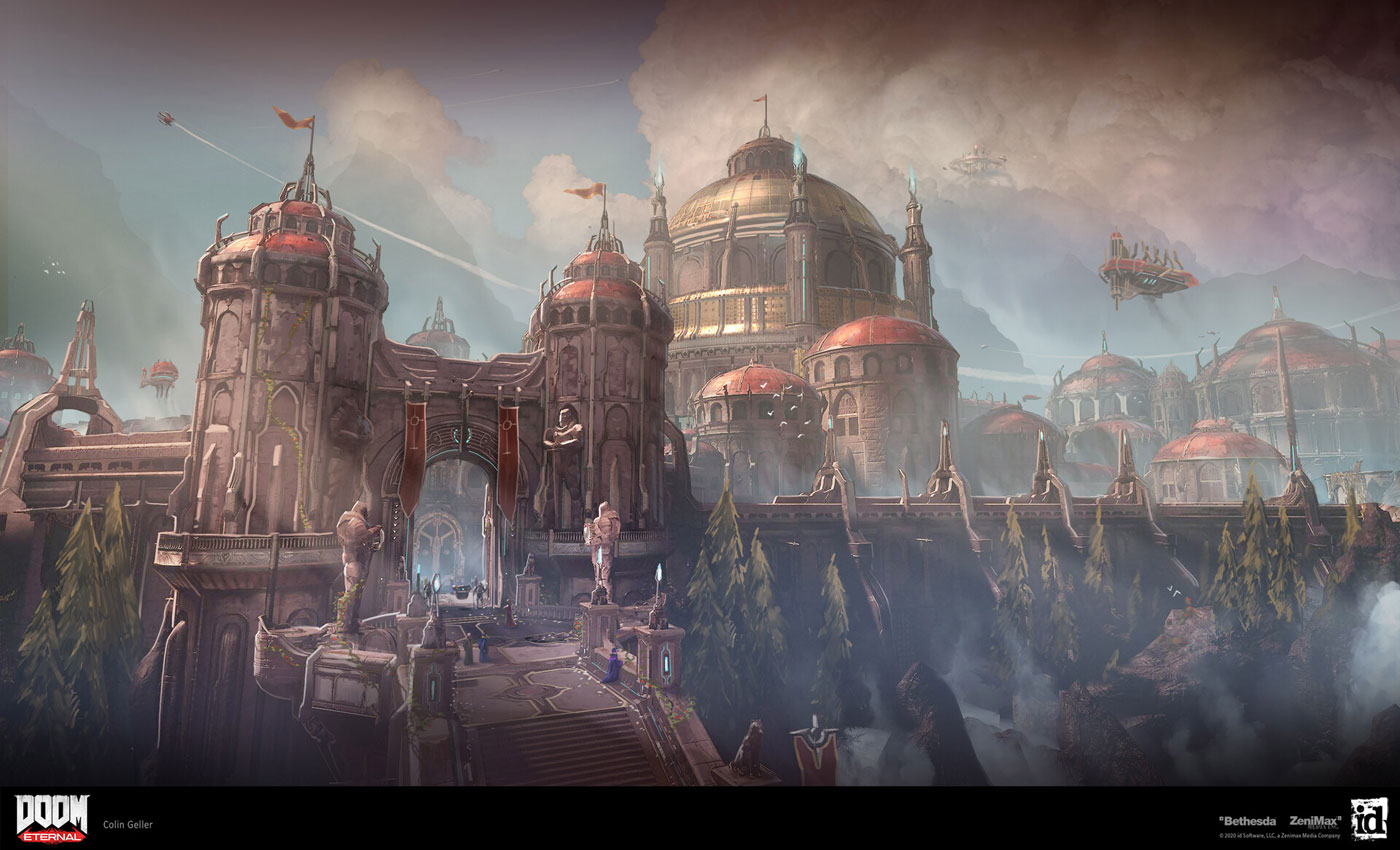 Taras Nabad Codex Entry Art from Doom Eternal
