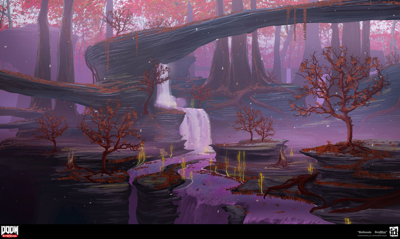 The Holt Forest Art from Doom Eternal