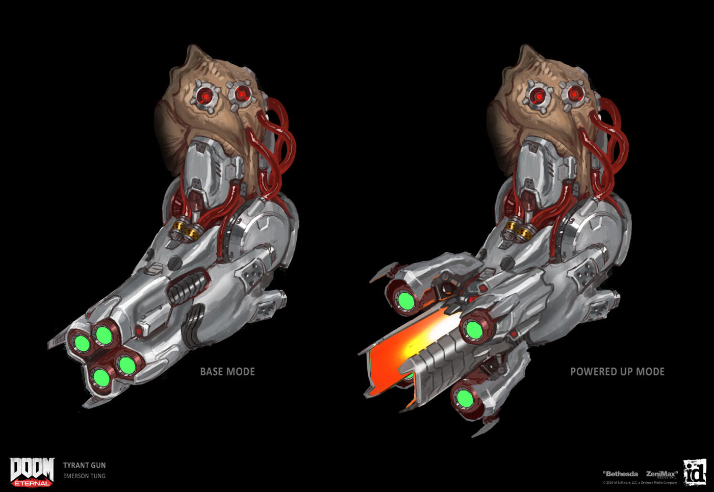 Tyrant Weapon Concept Art from Doom Eternal