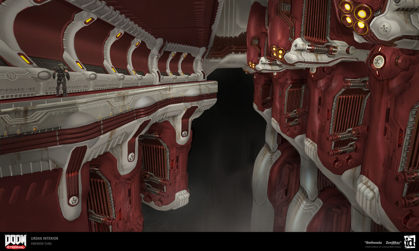 Urdak Interior Architecture Art from Doom Eternal