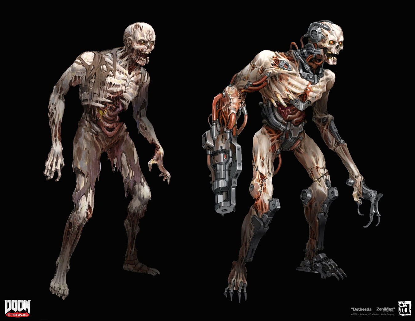 Zombies Art from Doom Eternal