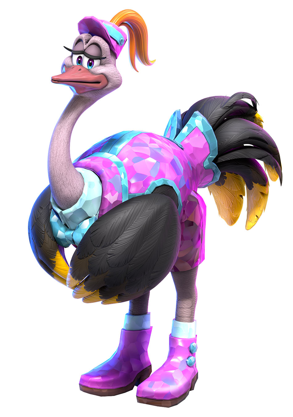 Ostrich Art from Donkey Kong Bananza