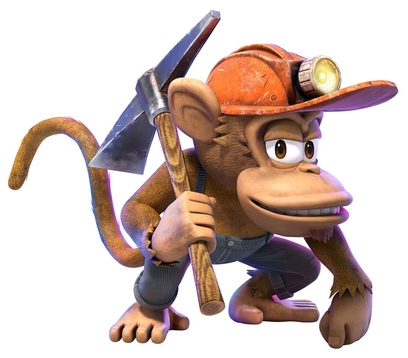 Prospector Monkey Art from Donkey Kong Bananza