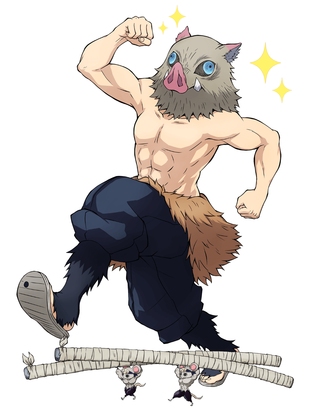 Inosuke Hashibira (Entertainment District) Art from Demon Slayer: Kimetsu no Yaiba &ndash; The Hinokami Chronicles