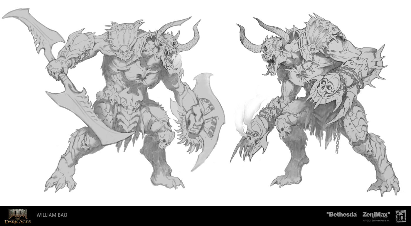 Agaddon Hunter Sketches from Doom: The Dark Ages