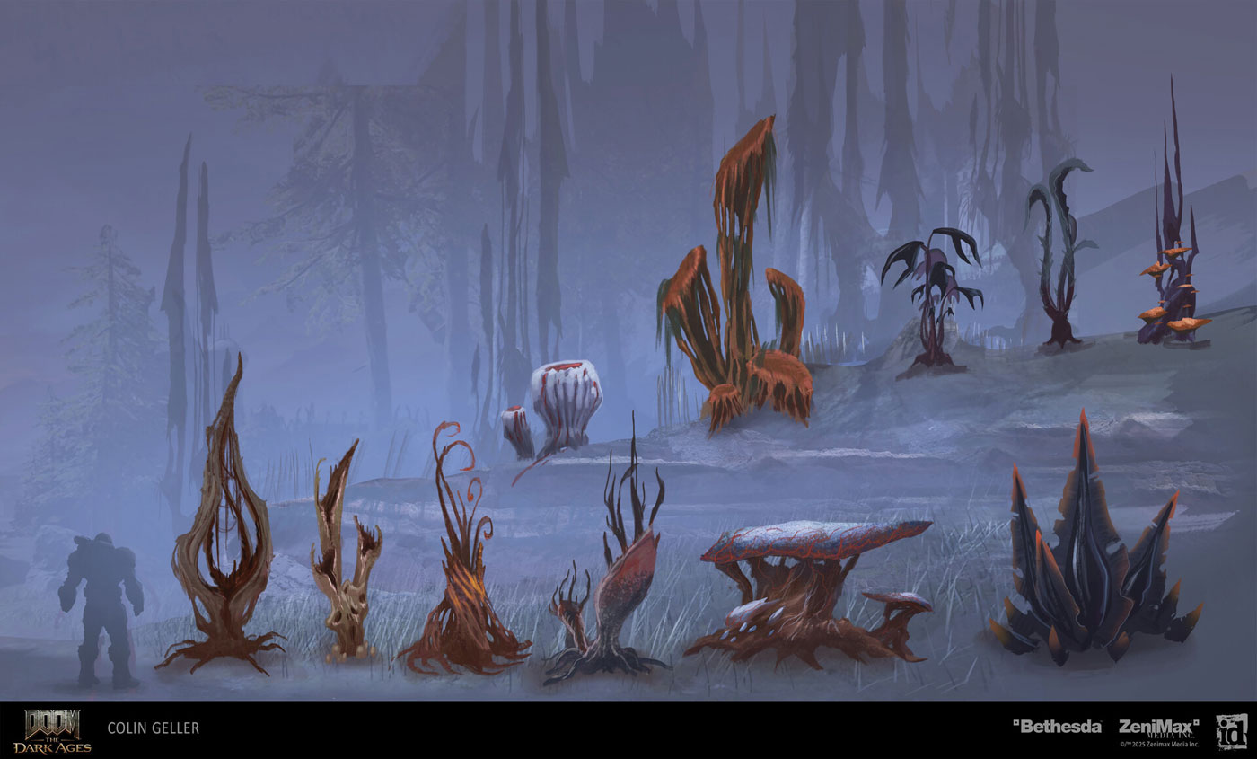 Argent D'nur Plant Life Art from Doom: The Dark Ages