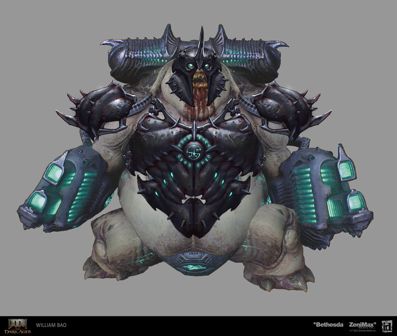 Armored Mancubus Enforcer Art from Doom: The Dark Ages