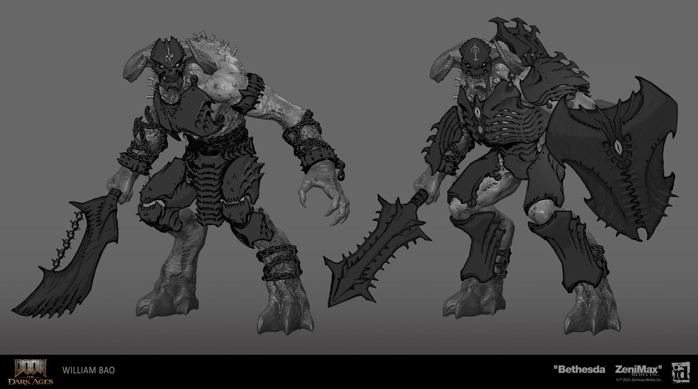 Armored Titan Sketches from Doom: The Dark Ages