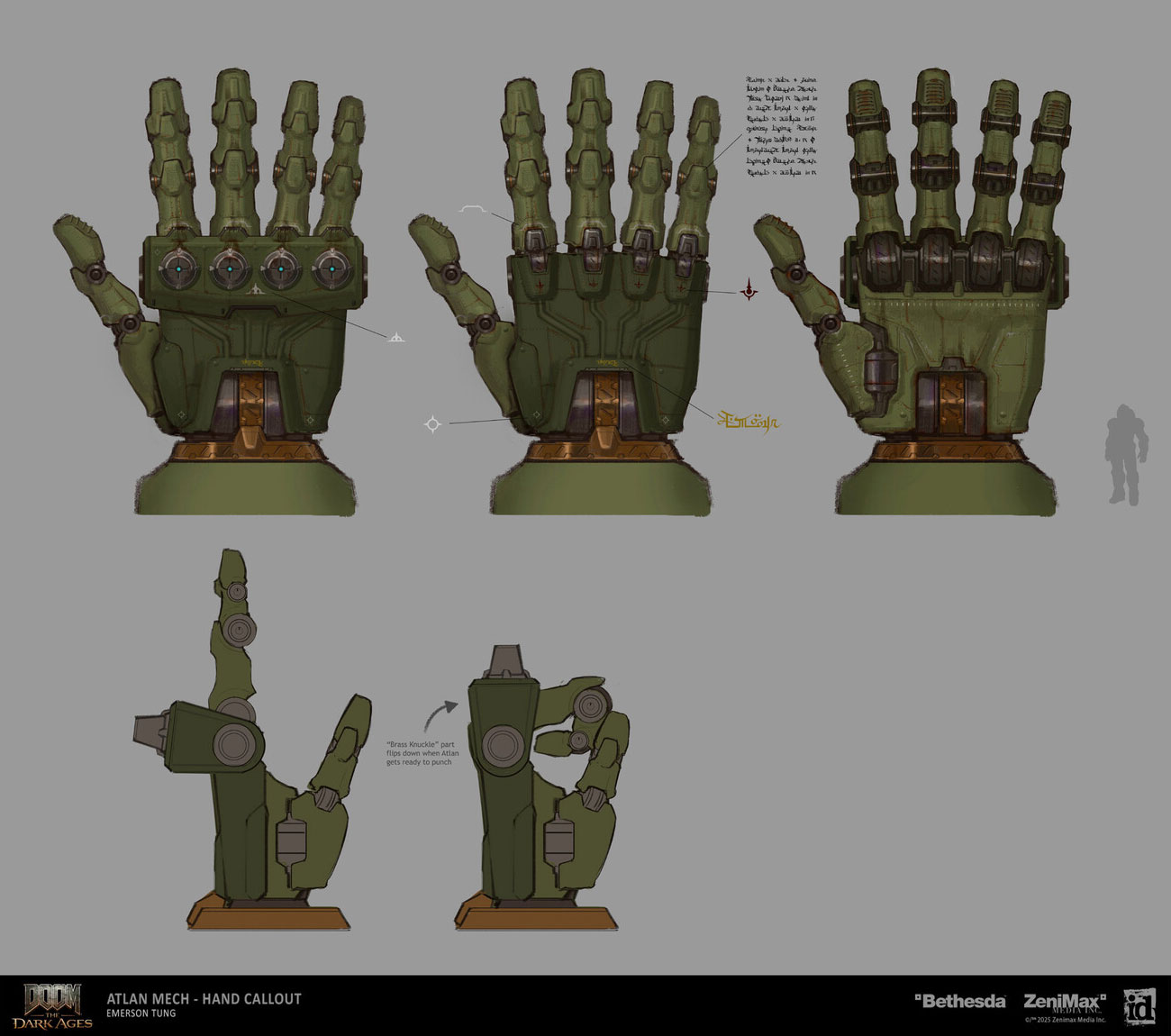 Atlan Hand Concept Art from Doom: The Dark Ages