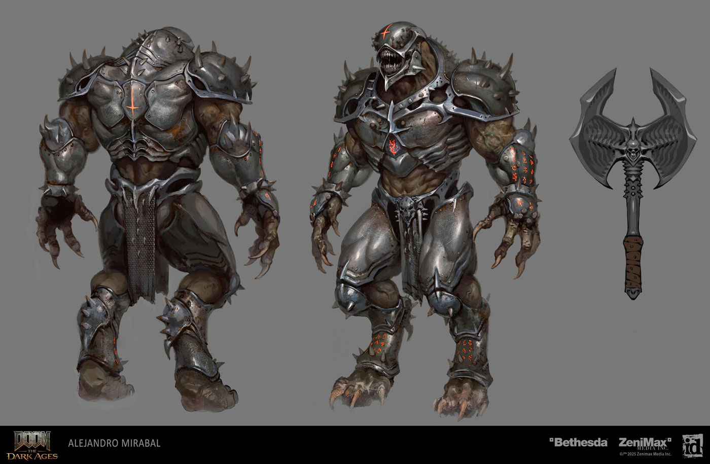 Battle Knight Concept Art from Doom: The Dark Ages