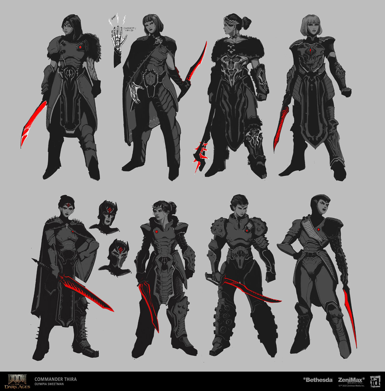 Commander Thira Ideation from Doom: The Dark Ages