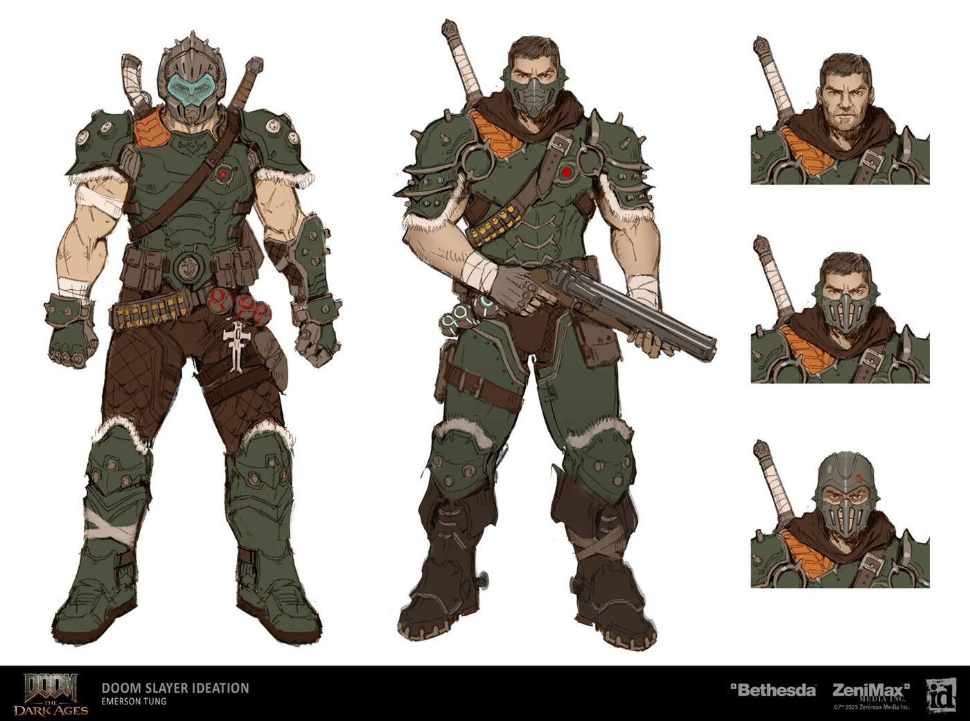 Doom Slayer Concept Art (Shotgun) from Doom: The Dark Ages