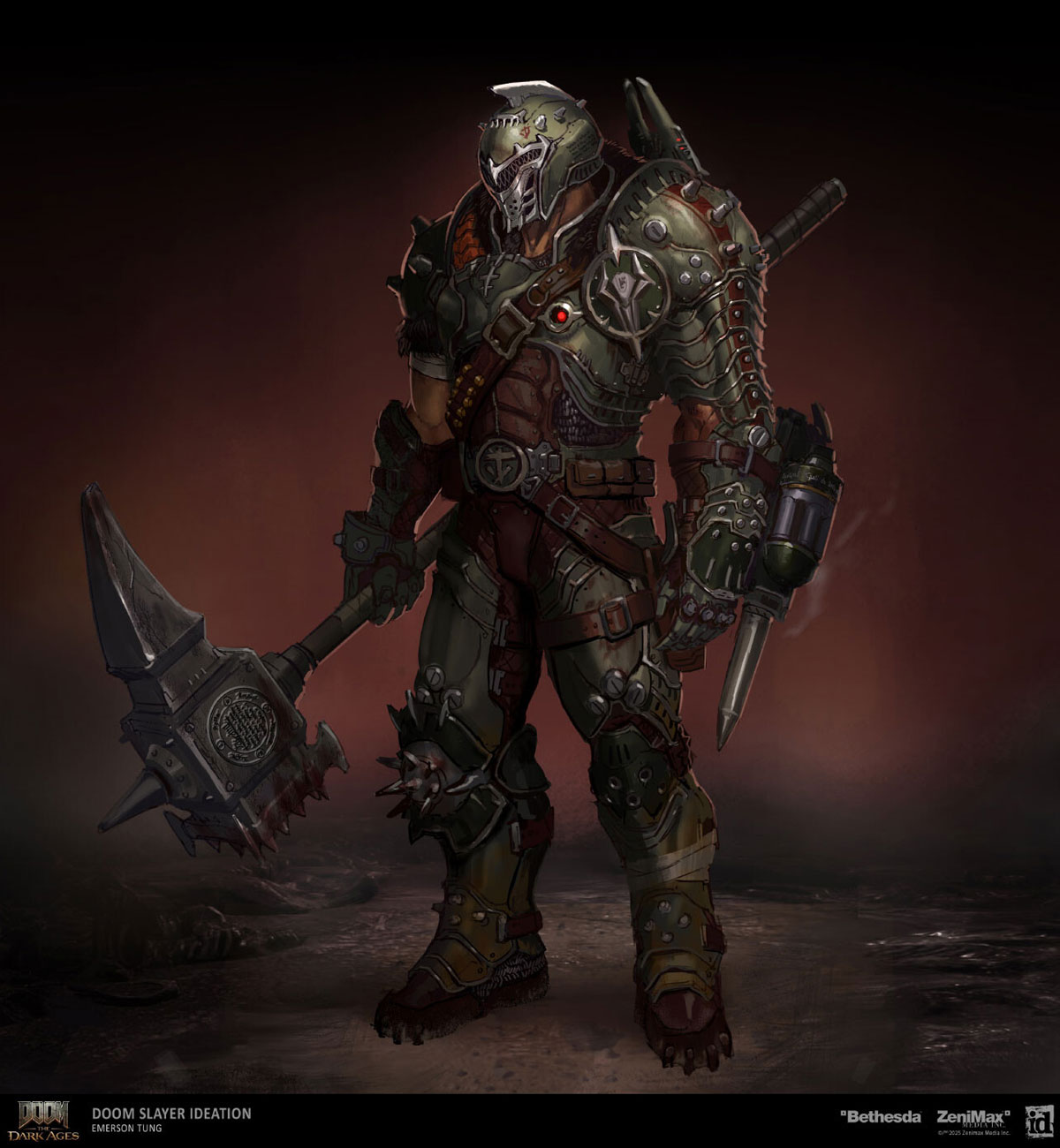Doom Slayer Ideation (Pile Bunker) from Doom: The Dark Ages