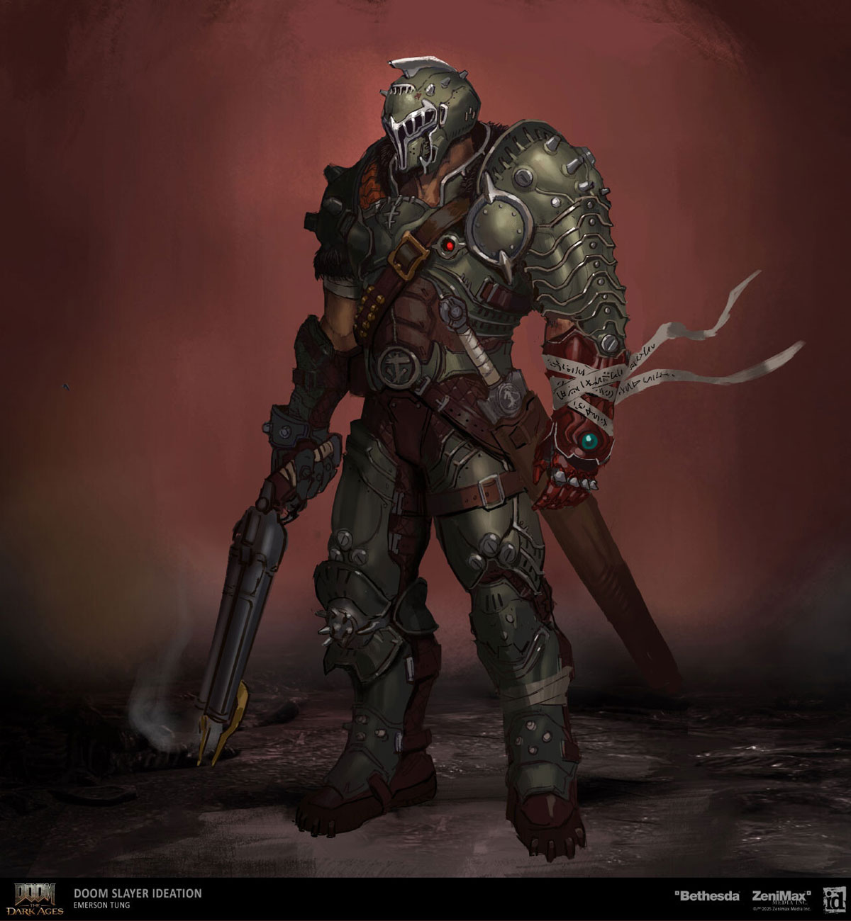 Doom Slayer Ideation (Shotgun) from Doom: The Dark Ages