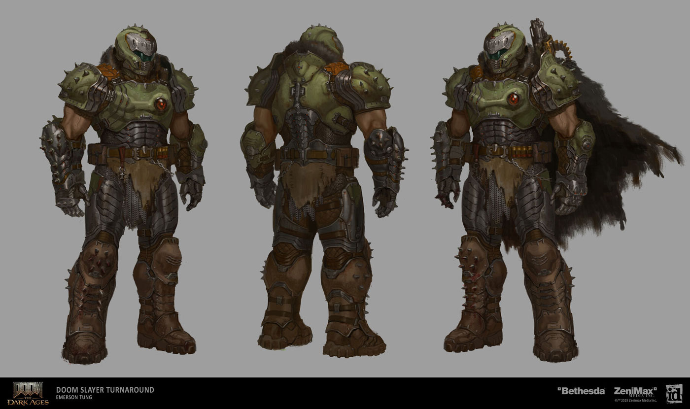 Doom Slayer Turnaround Art from Doom: The Dark Ages