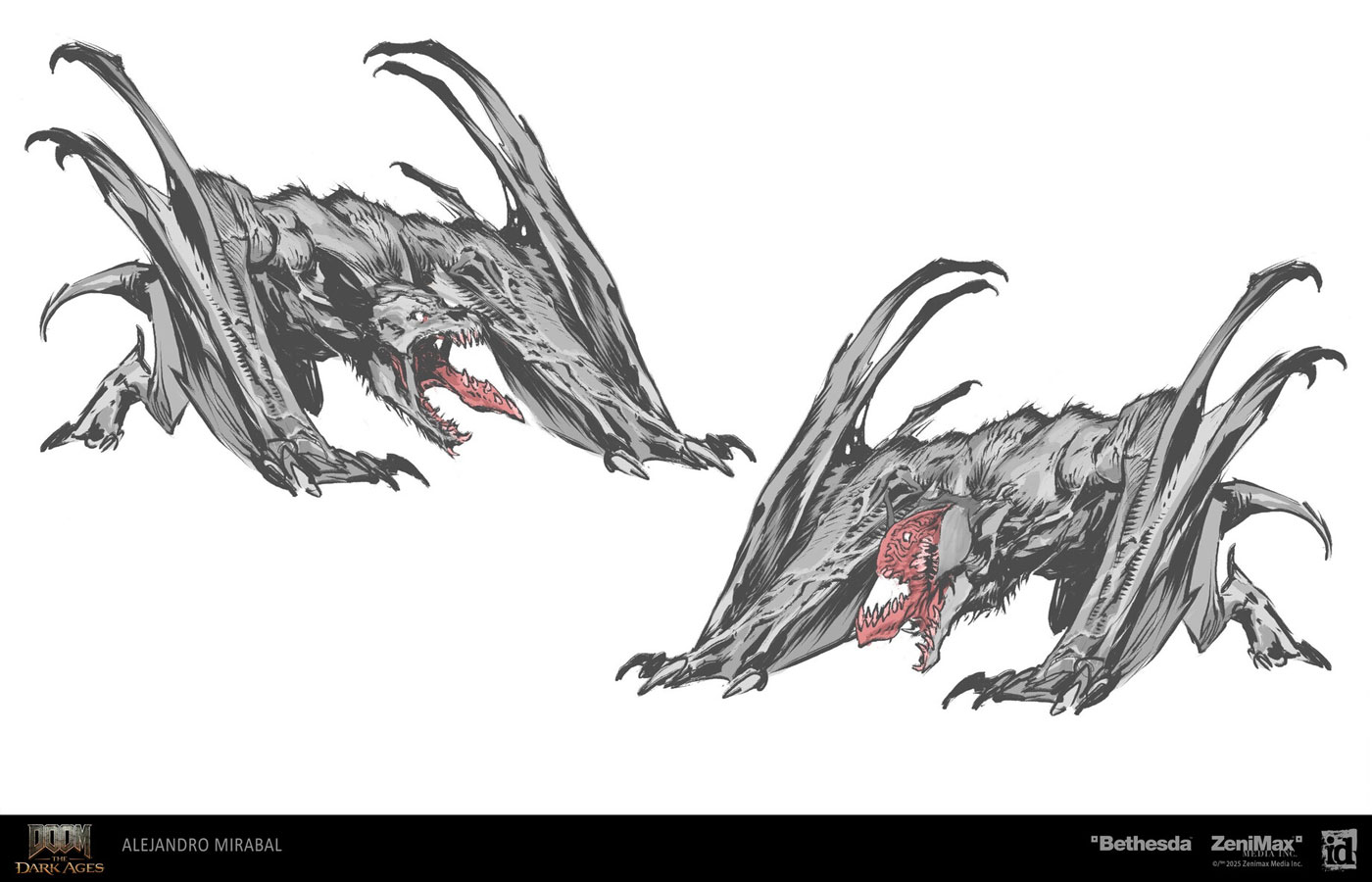 Enemy Dragon Ideation from Doom: The Dark Ages