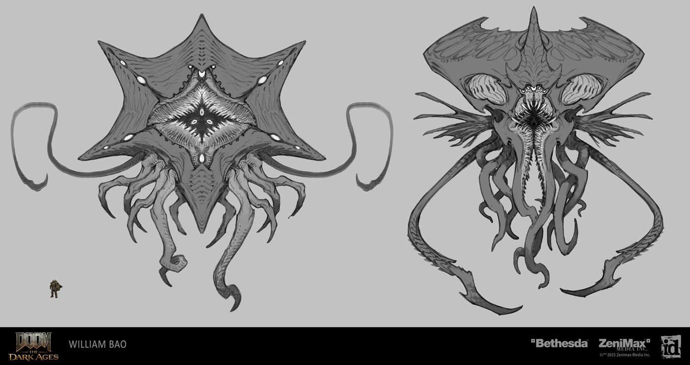 Giant Cosmic Cacodemon Concepts 2 from Doom: The Dark Ages