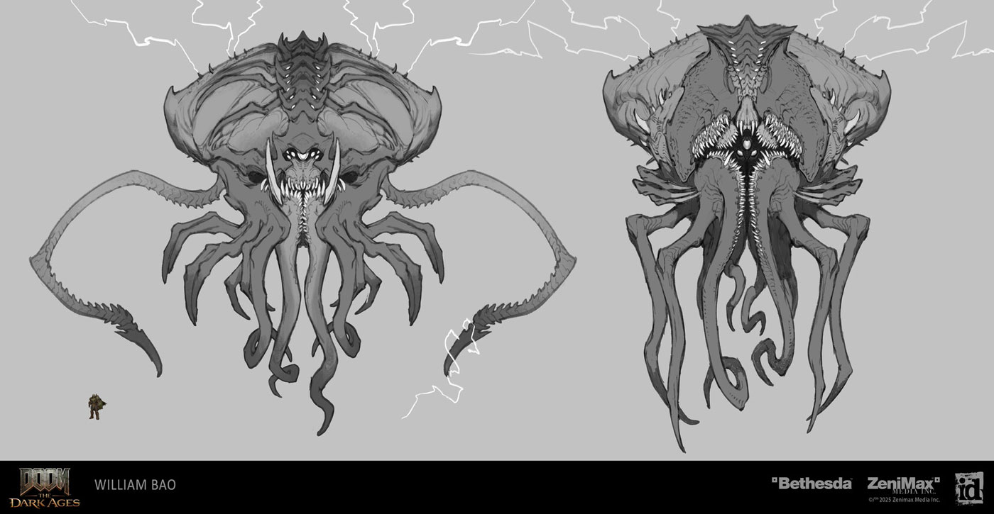 Giant Cosmic Cacodemon Concepts 3 from Doom: The Dark Ages