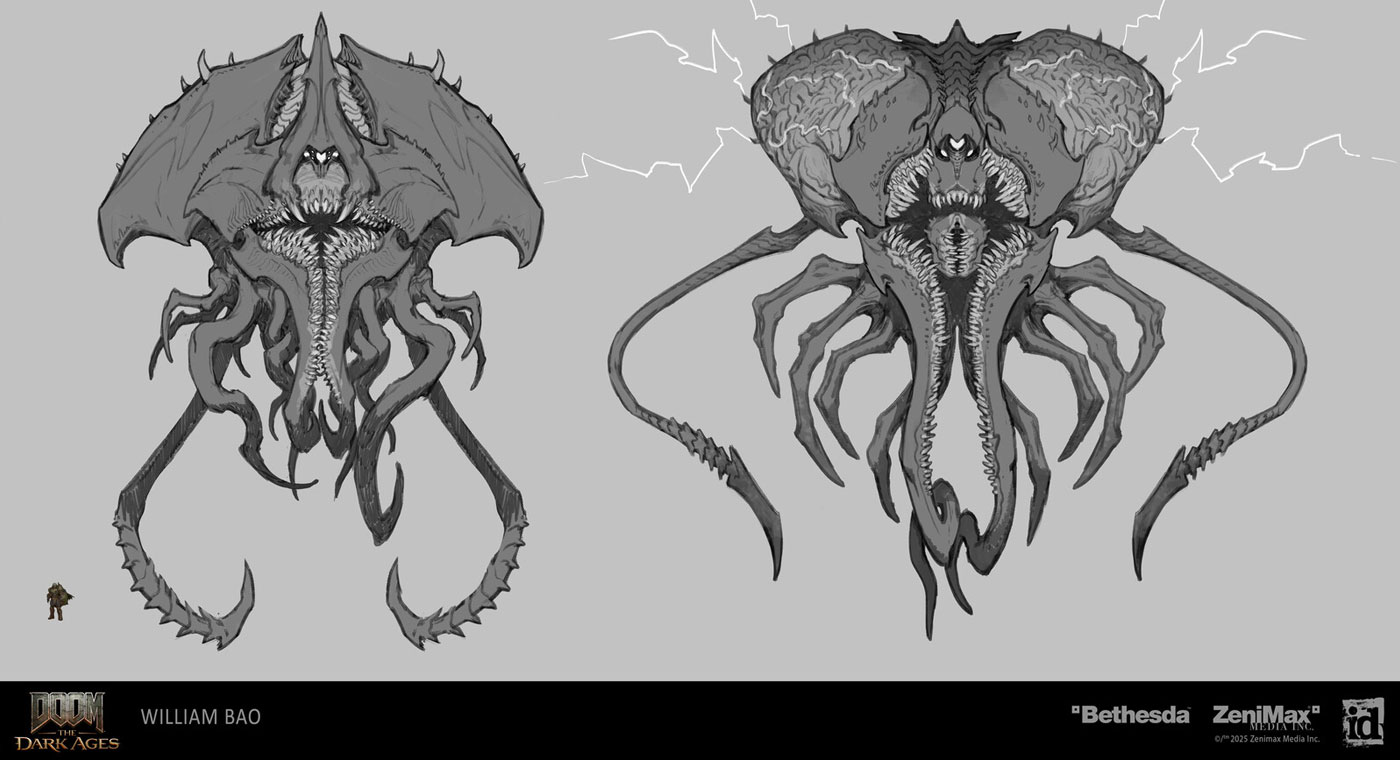 Giant Cosmic Cacodemon Concepts 4 from Doom: The Dark Ages