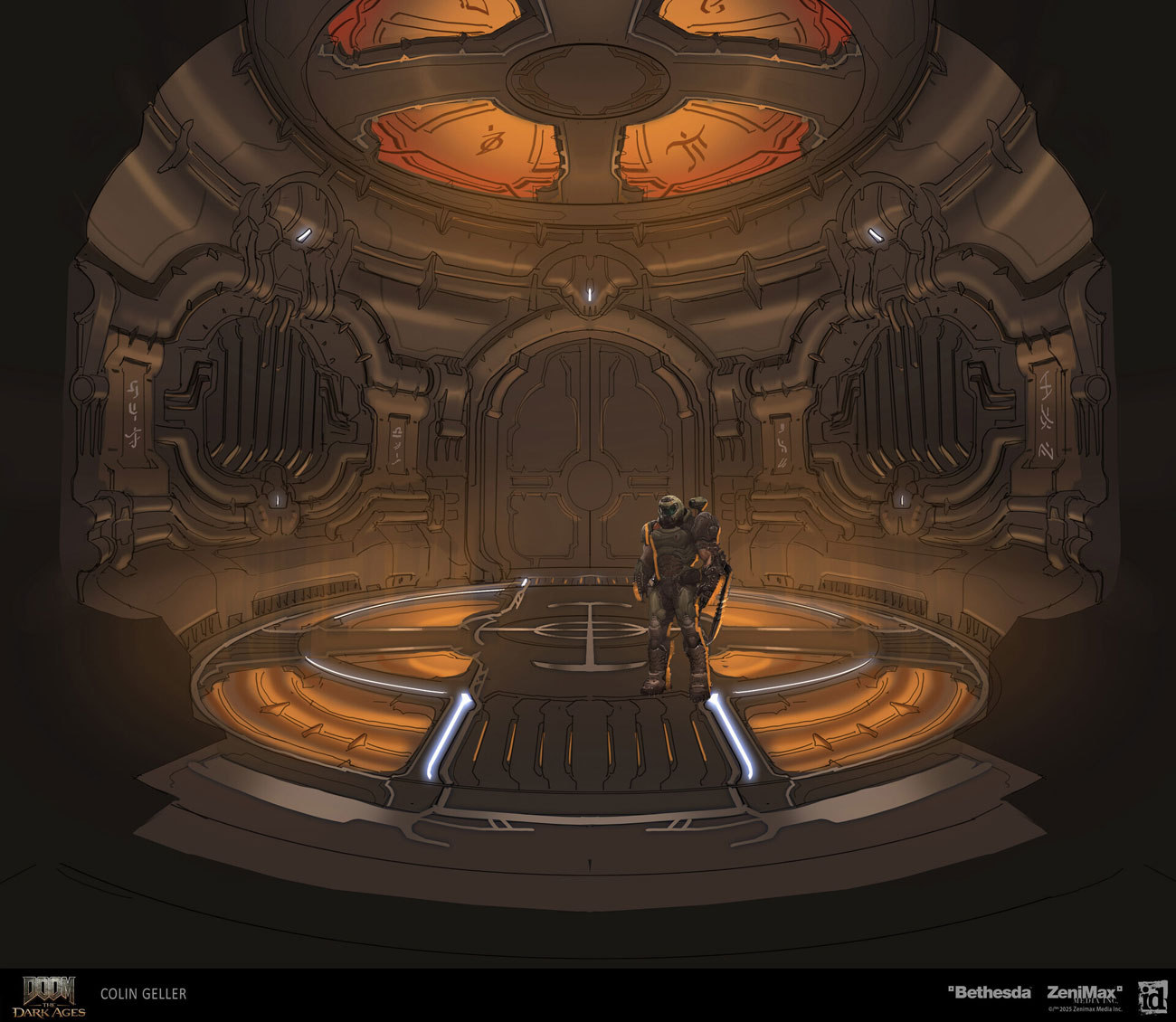 Hebeth Elevator Art from Doom: The Dark Ages