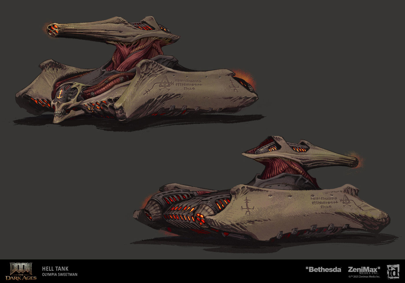 Hell Tank Concept Art from Doom: The Dark Ages