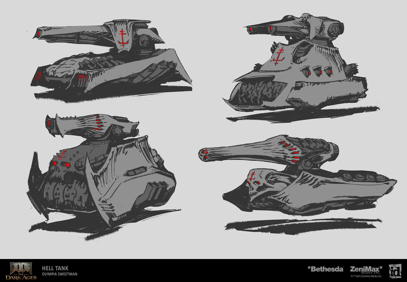 Hell Tank Ideation from Doom: The Dark Ages