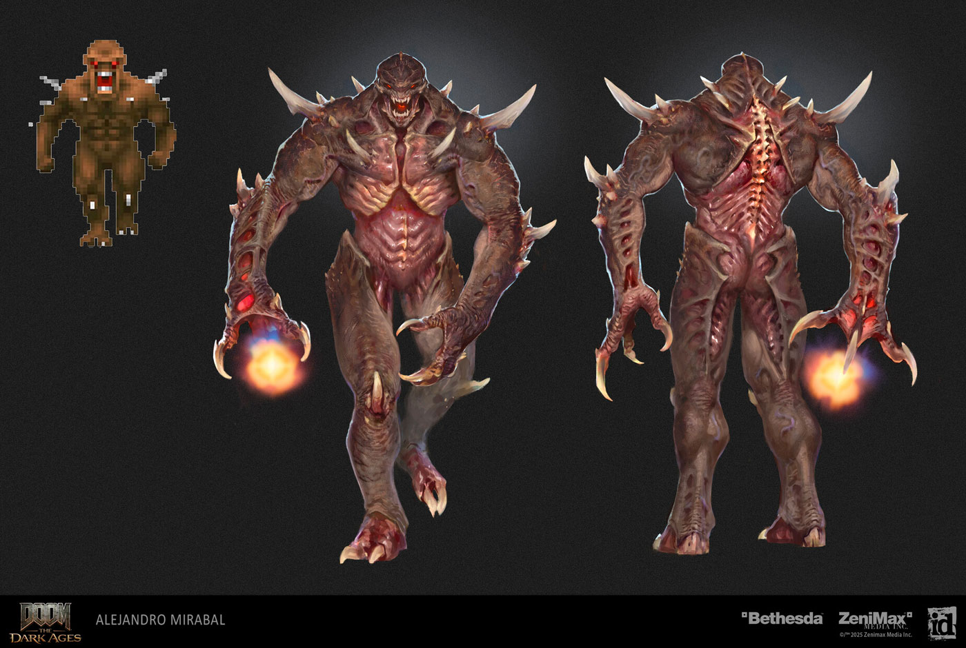 Imp Stalker Concept Art from Doom: The Dark Ages