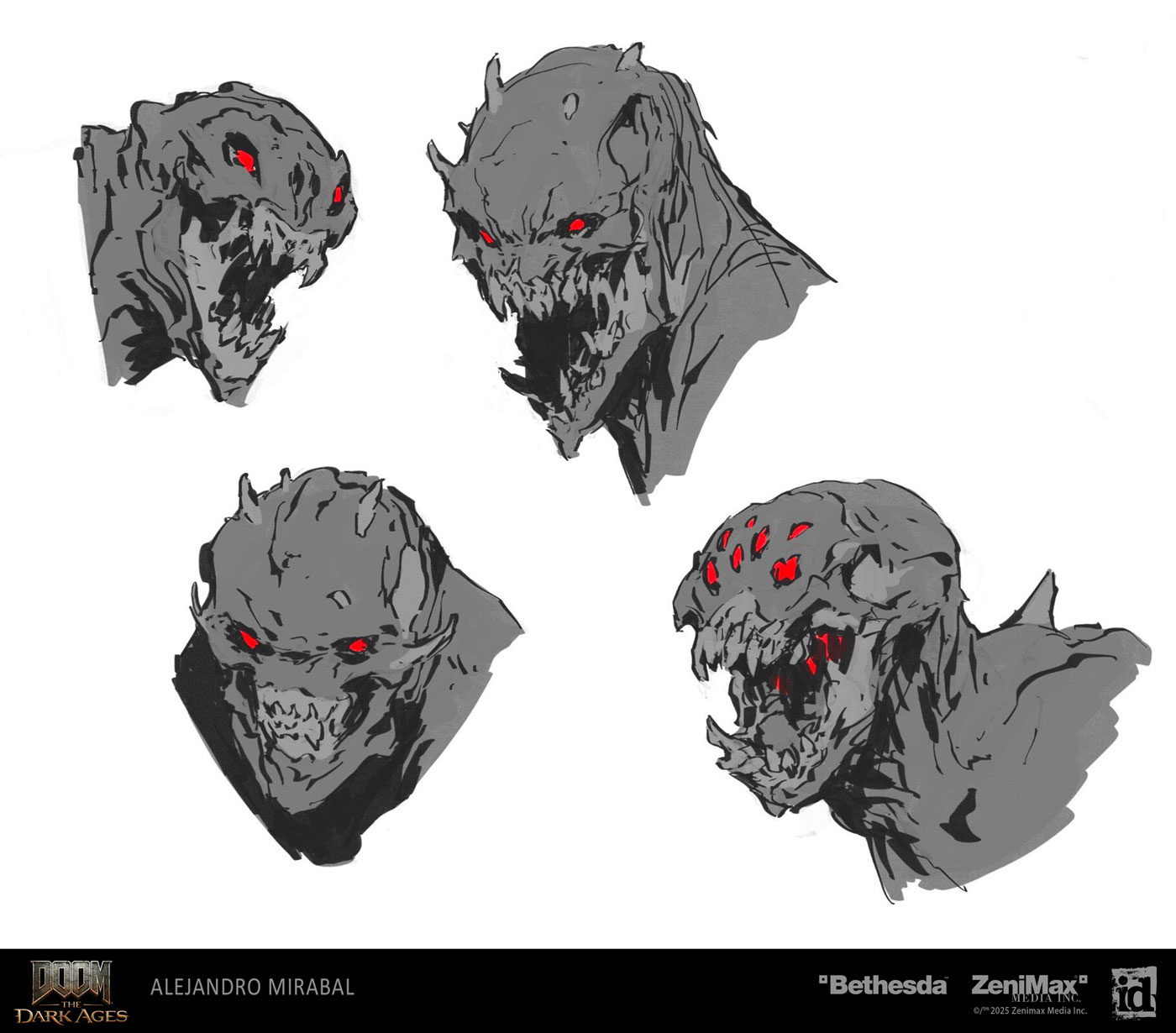 Imp Stalker Face Ideation from Doom: The Dark Ages