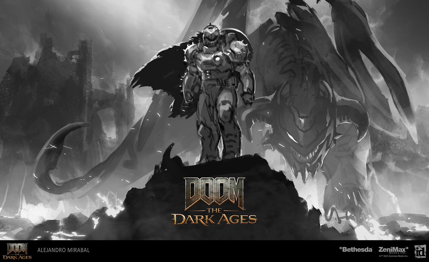 Key Artwork Sketch from Doom: The Dark Ages
