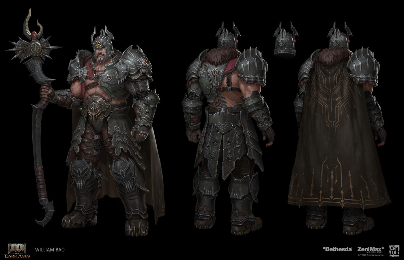 King Novik Battle Armor Art from Doom: The Dark Ages
