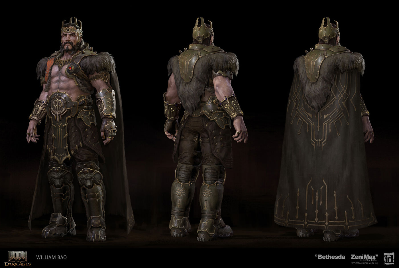 King Novik Ceremonial Garb Art from Doom: The Dark Ages
