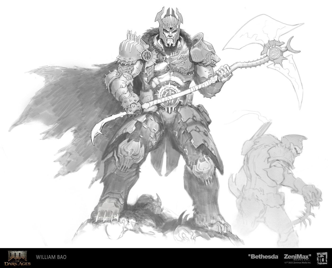 King Novik Sketch from Doom: The Dark Ages