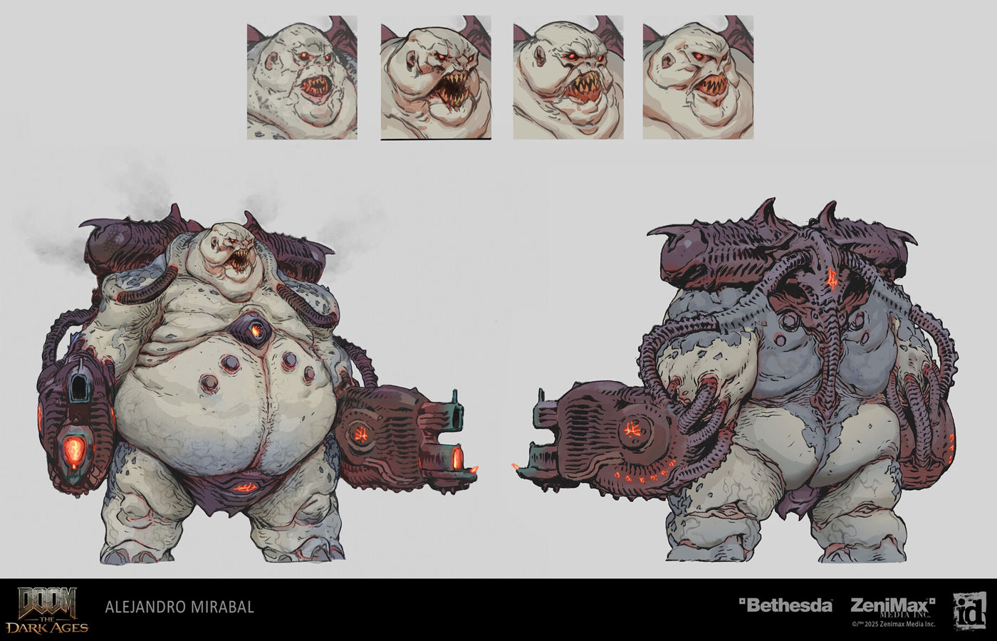 Mancubus Concept Art from Doom: The Dark Ages