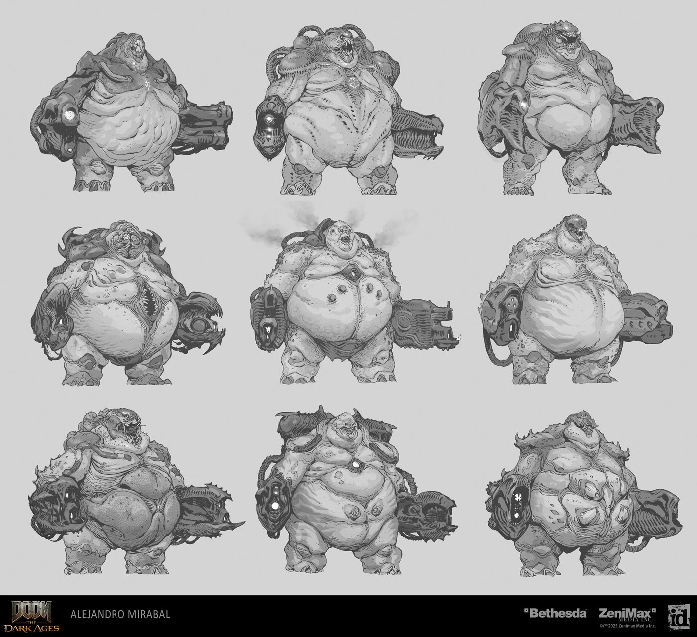 Mancubus Ideation from Doom: The Dark Ages