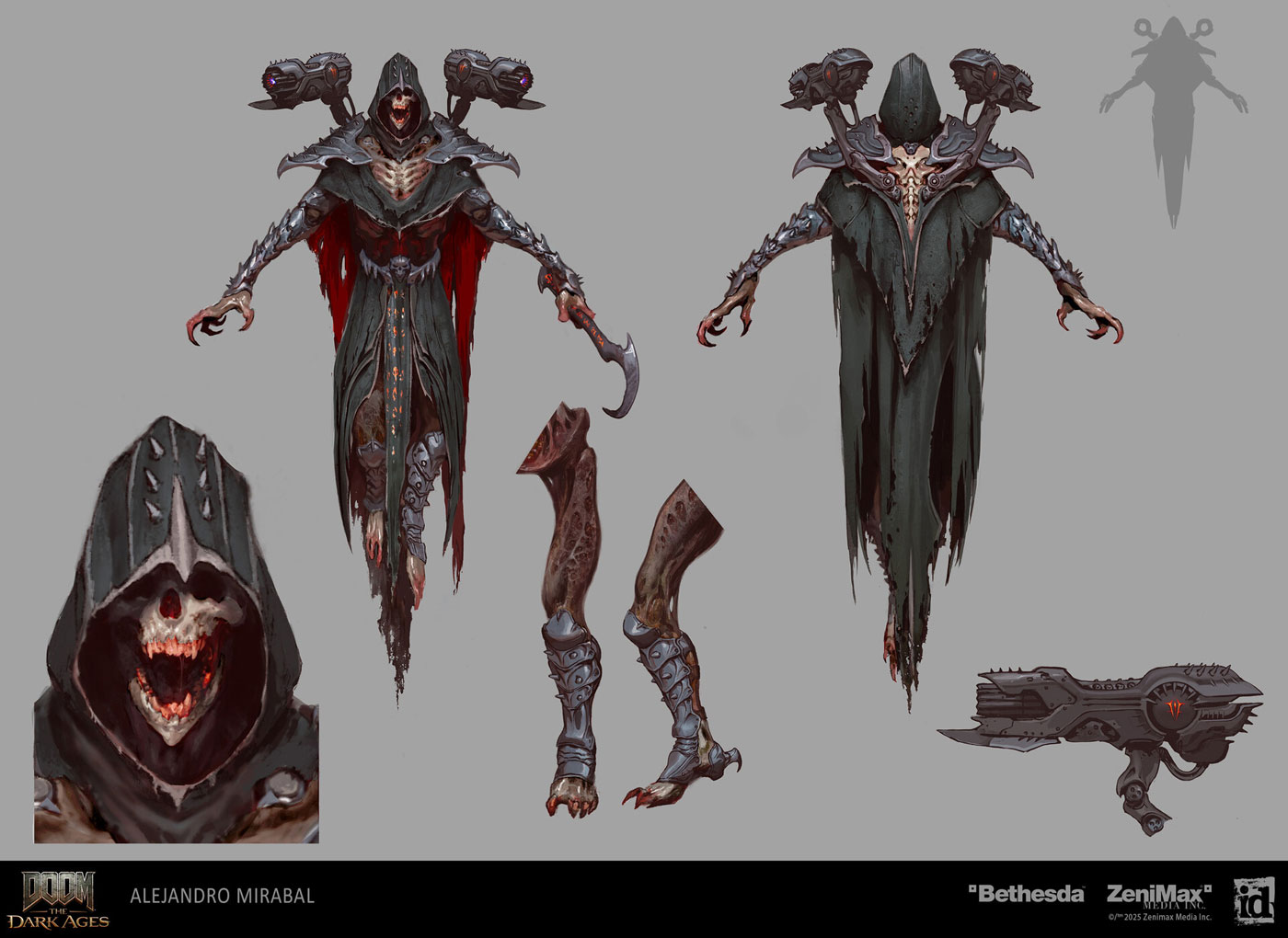 Revenant Concept Art from Doom: The Dark Ages